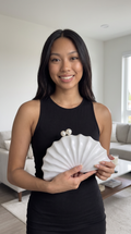Pearl Shell Clutch Bag