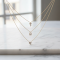 Rhinestone Charm Necklace – Luxury Product Photo